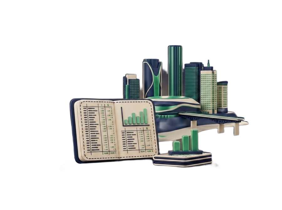 Edmonton bookkeeping — downtown skyline